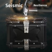 Ensemble de boîtes arrière et latérales pour moto à dégagement rapide, 28L-100L, en alliage d'aluminium, étanches, trois boîtes