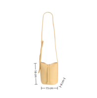 Peiuqan Nouveau sac bandoulière grande capacité en cuir souple, sac vertical pour téléphone portable, mini sac à bandoulière de couleur unie