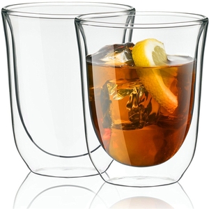 AIHPO41 Thermol Resistente Al Calore Unico Logo Personalizzato 80ml Colpo di Occhiali A Doppia Parete Tazze di Caffè <span class=keywords><strong>Espresso</strong></span> Tazze senza maniglia - Product Image 2