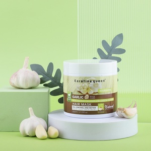 Produits capillaires de salon : Kit revitalisant hydratant et lissant à l'ail pour cheveux noirs, anti-pelliculaire - Product Image 4