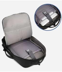 Multifunctional Waterproof Oxford Travel <b>Backpack</b> with USB Port Durable Laptop Bag Featuring Arcuate Shoulder Strap 24L Capacity - Product Image 3