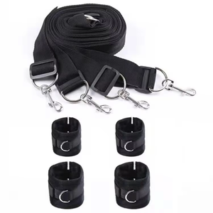 Bandas de Resistencia <span class=keywords><strong>para</strong></span> Juegos Sexuales, Kit de Sujeción <span class=keywords><strong>para</strong></span> <span class=keywords><strong>Cama</strong></span>, Correas <span class=keywords><strong>para</strong></span> Tobillos y Muñecas, <span class=keywords><strong>Esposas</strong></span> <span class=keywords><strong>para</strong></span> <span class=keywords><strong>Cama</strong></span> Queen - Product Image 3