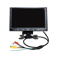 Monitor Digital de 9 pulgadas para coche, función RGB, GPS, Resolución 4K, TFT LCD, 2 entradas de vídeo, cámara de asistencia para aparcamiento retrovisor, 1 año
