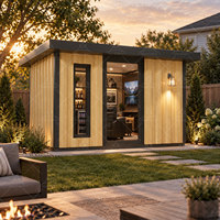 Cabane de jardin moderne pour homme, espace de divertissement privé avec intérieur personnalisé, construction durable et installation rapide