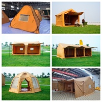 Tente de glamping gonflable de luxe, grande, résistante au vent, en tissu Oxford 600D, abri extérieur pour le camping dans le désert dans les pays du Moyen-Orient