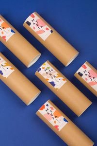 Tube en carton rond de qualité supérieure 218 x 2,5 x 120 mm, boîte cadeau écologique, emballage personnalisé en carton, tube cylindrique - Product Image 6