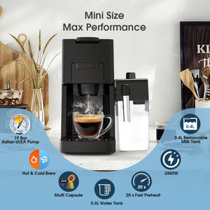 Acheter Machines à Café Électriques et Cafés Cappuccino Cafetière <span class=keywords><strong>Multi</strong></span> Capsuel - Product Image 4