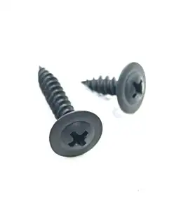 High Quality 3/8" 3mm SS 304 316 Steel Cross Pan Head Black Torx Security Chipboard Self Drilling Machine Screw