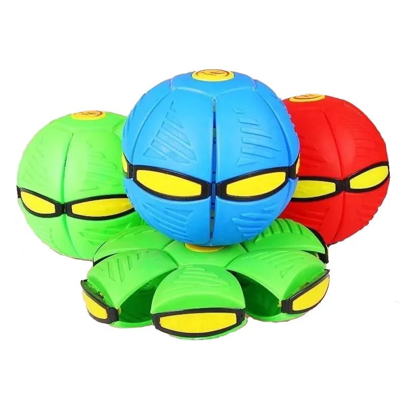 Flying UFO Flat Throw Disc Ball Without LED Light Magic Ball Toy Kid Outdoor Garden Beach Game Children's Sports Balls