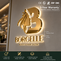 Enseignes professionnelles pour salons de beauté et de coiffure, lettres de logo 3D, enseigne de logo d'entreprise