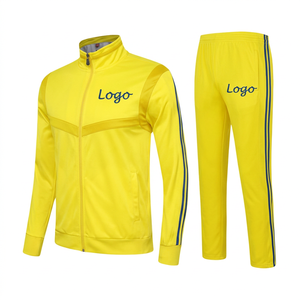 Custom Logo Unisex Tracksuit Set White Blue <b>Jacket</b> Black Pants Full-Zipper Sporty Winter Adult Size Quick Dry Breathable - Product Image 3