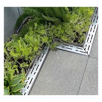 Couvre-gouttière en acier inoxydable 304, drain de sol avec surface polie pour balcon, terrasse, design moderne