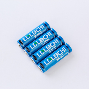 แบตเตอรี่ลิเธียมแบบชาร์จได้ LDLDCHI รุ่น OEM USBC AA 1.5V 3400mWh ได้รับการรับรองมาตรฐาน ROHS สำหรับเครื่องใช้ไฟฟ้าภายในบ้าน - Product Image 4