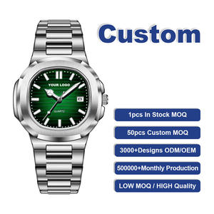 Custom Your Own Logo Customized Service 613 8803 Quartz <b>Watches</b> Low Moq Low Price Fast Delivery <b>Silver</b> Case for <b>Watch</b> Back Dial - Product Image 3