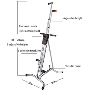 CZFIT Escaladora Vertical Plegable, Máquina de Escalada para Ejercicio, Equipo de Gimnasio en Casa, Bicicleta Estática para Entrenamiento en Casa - Product Image 4