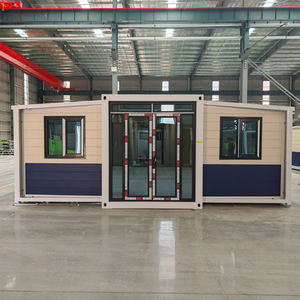 Structure <span class=keywords><strong>en</strong></span> acier <span class=keywords><strong>préfabriquée</strong></span> extensible de 20 pieds 40 pieds <span class=keywords><strong>Maison</strong></span> de conteneur pliante Panneau sandwich pour immeuble de bureaux Caractéristiques principales - Product Image 2