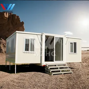 Full glass section pulls out 20 40 expandable container home including bathroom and kitchen