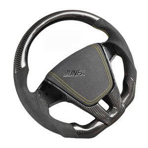 Volante de cuero personalizado <span class=keywords><strong>Volvo</strong></span> <span class=keywords><strong>C30</strong></span> S40 S60 Modificación de volante <span class=keywords><strong>deportivo</strong></span> de fibra de carbono para un rendimiento óptimo - Product Image 3