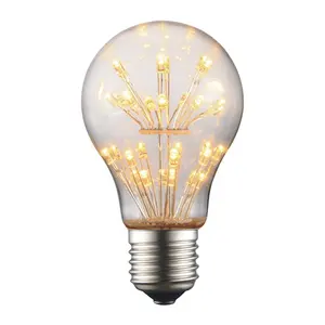 Lâmpada LED Edison de alto lúmen A60 A19 2200k para venda em massa