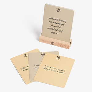 Tarjetas de afirmación de autocuidado de atención plena positiva impresas personalizadas Soporte de cubierta Juego de salud mental inspirador Uso - Product Image 3