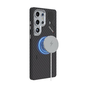 Funda Magnética Ultrafina Estilo Fibra de Carbono N52 para Samsung S25 Ultra, Ligera con Refrigeración de Aluminio y Protección de Cámara - Product Image 5