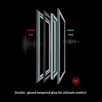 Fenêtres à battants insonorisées en alliage d'aluminium à rupture de pont thermique haut de gamme de Foshan, design moderne pour chambres et balcons