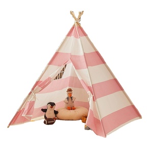 <span class=keywords><strong>Tenda</strong></span> per bambini in <span class=keywords><strong>lino</strong></span> di cotone in legno massiccio, pieghevole e facile da riporre la <span class=keywords><strong>tenda</strong></span> triangolare per bambini, più stili e colori - Product Image 1