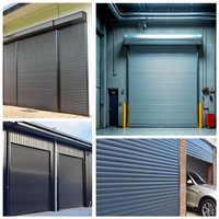Portes de garage à enroulement en aluminium isolées de haute qualité, portes à enroulement automatiques pour bâtiments commerciaux et industriels