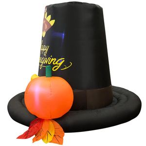 Nouveau chapeau haut de forme gonflable St Patricks Day grand 6M de haut St Patty's Shamrock Leprechaun chapeau sauter cour décoration jouet d'extérieur - Product Image 6