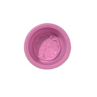 555 Fabrikneue Einzelkuchenform, 6,5 cm, Lebensmittelgeeignete Puddingform mit quadratischer Form, rund mit Blattform, Kuchendekoration