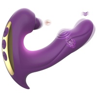 Masseur vibrant et vibrant G-Spot pour couples, à porter, pour stimulation par succion et tapotement, jouet sexuel portable pour femmes
