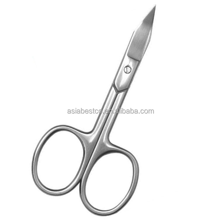 Sanding and Mirror Finished Cuticle Scissors Stainless Steel Professional Manicure Scissors