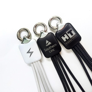 Porte-clés LED personnalisé avec logo, <span class=keywords><strong>chargeur</strong></span> promotionnel USB Type-C Micro tout-en-un, câble de charge 3-en-1 pour la charge <span class=keywords><strong>multiple</strong></span> en entreprise - Product Image 2