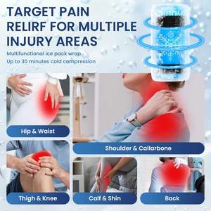 Wiederverwendbare Eisbeutel für Verletzungen, Kalt-Warm-Therapie, Schmerzlinderung, Auslaufsicher, Wasserdicht, Langlebige Kühltasche - Product Image 2