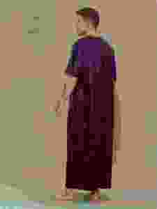 <b>Men's</b> Cotton <b>Thobe</b> Long Sleeveless Floor Length Modest Traditional Middle East Daily Wear Solid Color Breathable Regular Fit - Product Image 2