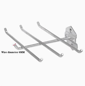 Crochet mural multifonctionnel écologique en métal amovible et créatif à installer soi-même pour la cuisine, la garde-robe, les outils - Product Image 2