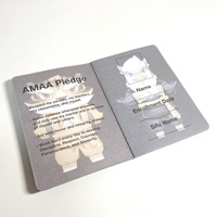 Impression de livrets de certificats pour chiens et chats avec logo personnalisé en feuille d'or, passeport pour animaux de compagnie