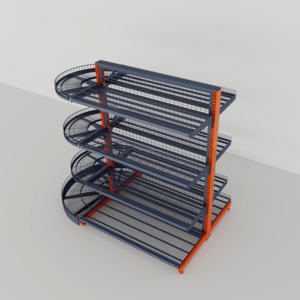 رفوف شبكية معدنية خفيفة الوزن - مثالية للسوبر ماركت والمتاجر الصغيرة ومحلات البيع بالتجزئة - Product Image 4