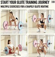 Plaques d'haltères en fonte à gros trous couleur macaron, équipement de fitness unisexe, ensemble d'entraînement avec barre, fabriqué en Chine