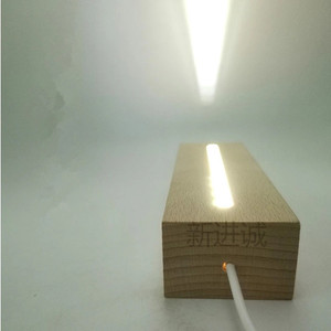 Lampe de nuit colorée à Led en forme de poisson banane, avec télécommande 3D, pour bureau, en acrylique, en bois - Product Image 2