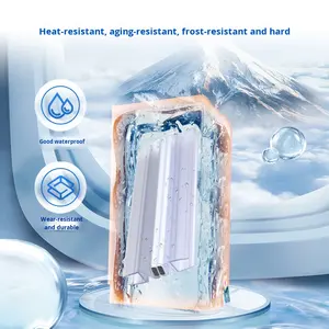 Tira de Sellado de Silicona Transparente de PVC Anticolisión e Impermeable para Puertas, Barrera de Agua para Baño, Modelo 1-10-308GS, Fabricación Directa - Product Image 3