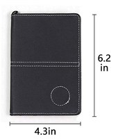 Porte-cartes de score de golf en cuir personnalisable avec marqueur de balle, disponible en plusieurs couleurs, accessoire de golf, cadeau