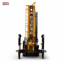 Machine de forage hydraulique rotative sur chenilles de 300 m pour la construction de puits