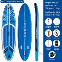 Nouvelle planche à pagaie de taille moyenne en EVA double couche pour adultes, planche pour eaux calmes, planche pour débutants, planche polyvalente, planche de yoga, SUP