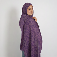 Libaaz plum the Label Modal Hijab Carpet Print Modal Nouveau Design 2026 Modèle Hijab Pashmina Imprimé