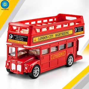 1:32 Vintage Diecast <strong>London</strong> Double Decker <strong>Bus</strong> <strong>Toy</strong> Open Top Pull Back Metal Sightseeing <strong>Bus</strong> Model Kids Collectible Gift <strong>Toy</strong> - Product Image 1