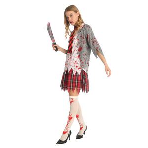 Disfraz De <span class=keywords><strong>Colegiala</strong></span> Sangrienta De Terror Para <span class=keywords><strong>Halloween</strong></span> Disfraz De Zombie De Terror Para Adulto Mujer <span class=keywords><strong>Colegiala</strong></span> Zombie Sexy - Product Image 6