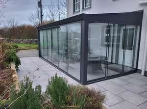 Enceinte en verre extérieure autoportante pour véranda de solarium d'hiver dans la véranda de jardin de patio d'arrière-cour - Product Image 2