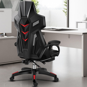Chaise de jeu ergonomique de luxe contemporaine Siila <span class=keywords><strong>Gamer</strong></span>, chaise de jeu pivotante inclinable à dossier haut avec repose-pieds - Product Image 3
