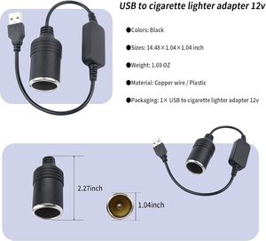 Bộ chuyển đổi tẩu thuốc USB 1.2Ft tùy chỉnh OEM DAJIANG dành cho camera hành trình, GPS, camera hành trình trên ô tô và các phụ kiện ô tô khác, ổ cắm <span class=keywords><strong>12V</strong></span> - Product Image 2